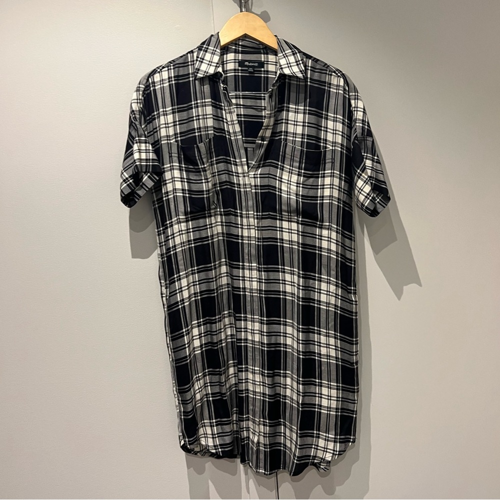 Madewell Plaid shirt dress